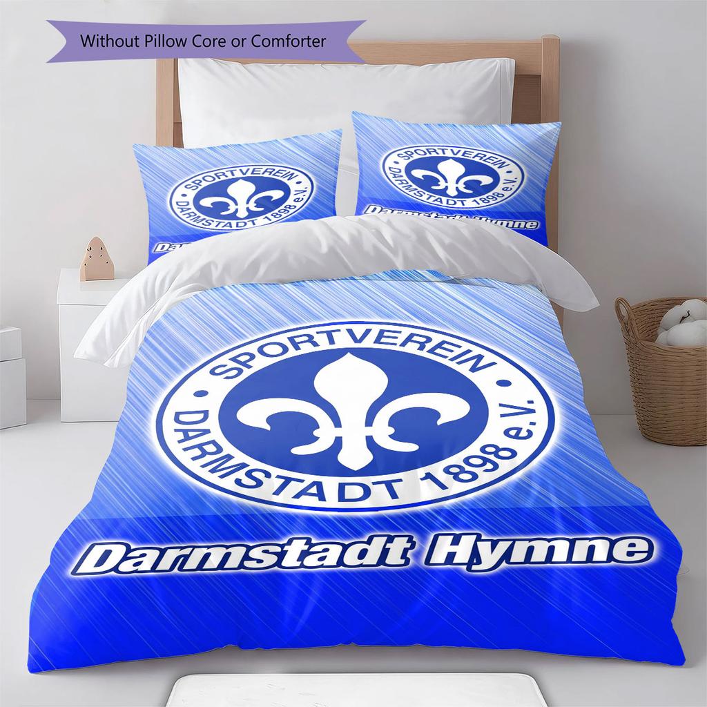 Darmstadt Spirit Bedding Quilt Set Quilt Cover Pillowcase Home Decoration Birthday Gift (1 * Duvet Cover + 2 * Pillowcase, Without Core)