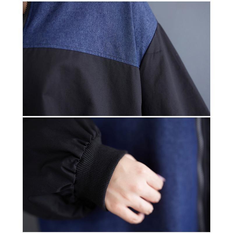 Dimanaf 2025 Spring Autumn Plus Size Jacket Women Tops New Oversize Coat Casual Long Sleeve Loose Outerwear