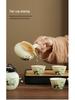 Panda Ru Kiln Kung Fu Tea Set: 2024 Gaiwan & Teapot, Ideal for Home or Gift