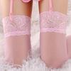 3Pcs/Set Adjustable Extra-thin See-through Suspender Briefs Pantyhose Sheer Lace Thigh Highs Garter Belt for Honeymoon