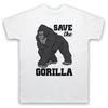 Save The Gorilla Animal Rights Protest Slogan Unisexs Unisexs Tshirt