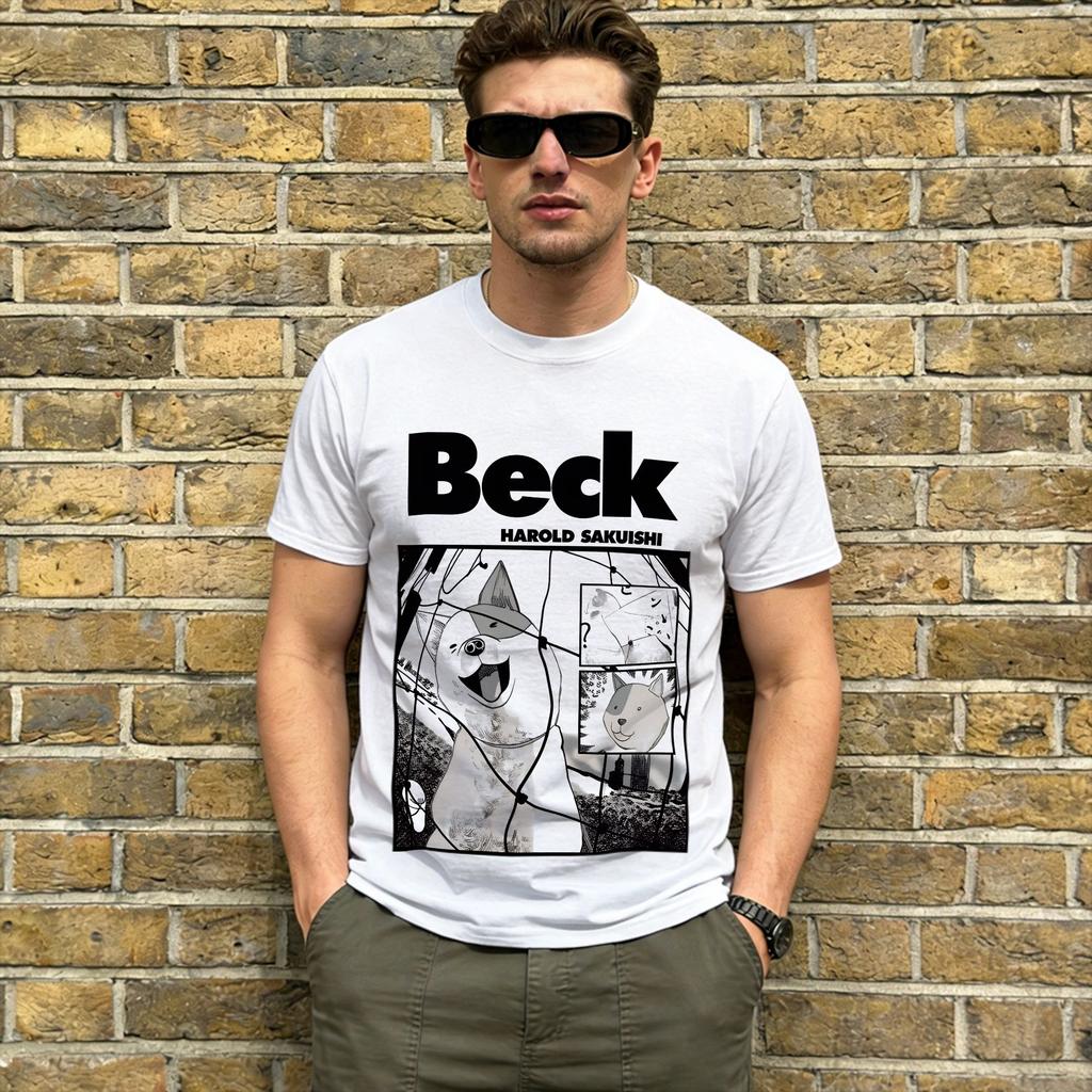 Anime Beck Mongolian Chop Squad 100% Coton T-shirt Pour Unisexe Été Vintage T-shirts Respirant Mode T-shirt Grande Taille