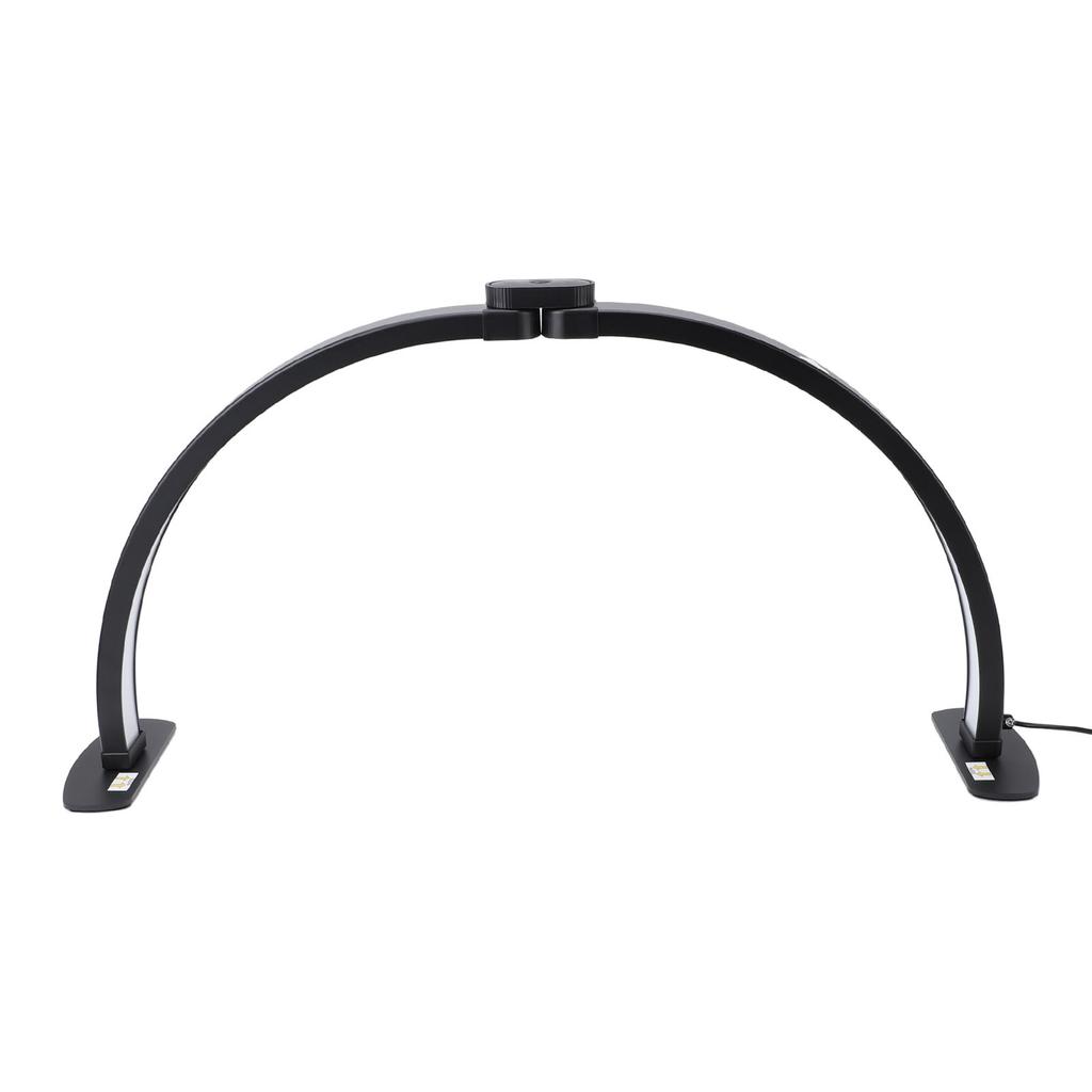 Halbmond Nageltischleuchte mit Handyhalter 38W 3000?6000K 3 Farbmodi 10 Helligkeiten Nageltisch