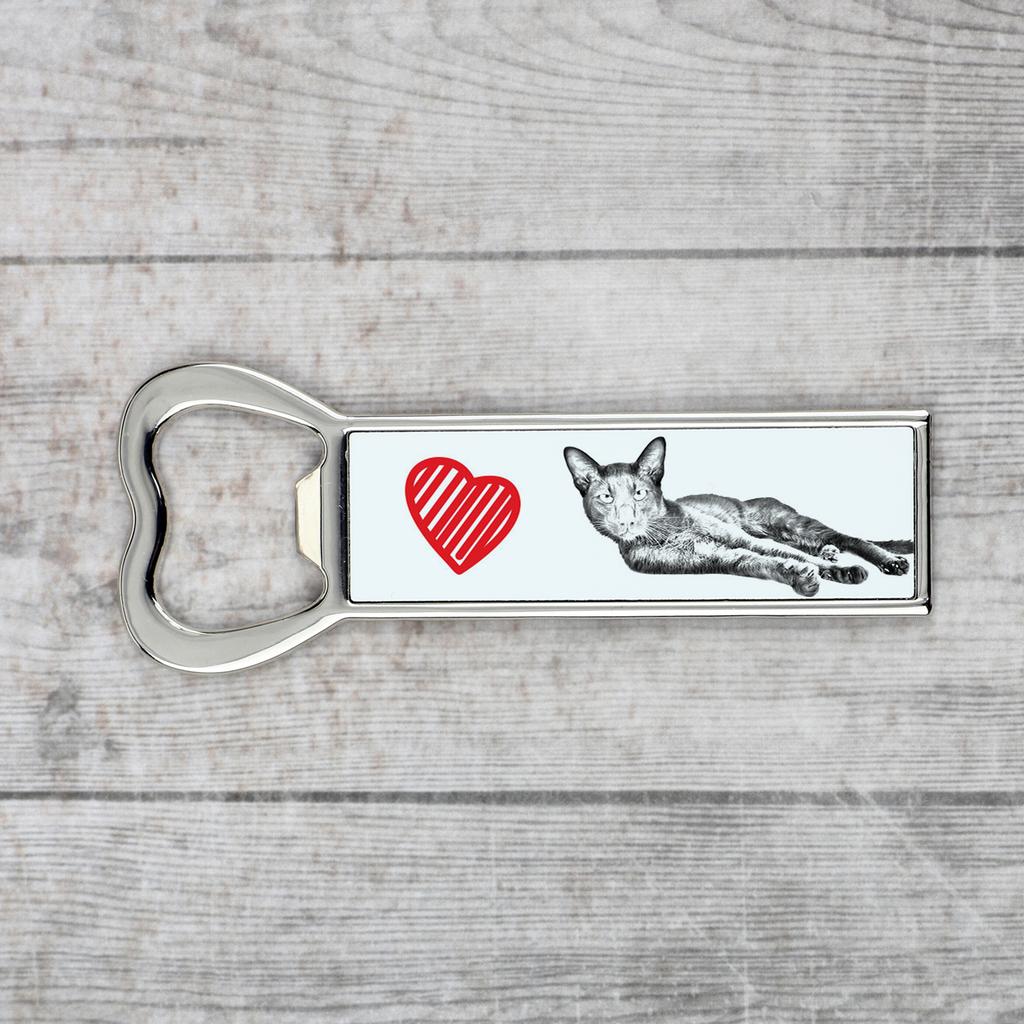 Havana Brown – Bottle opener with a cat, personalized fridge opener | Art-Dog