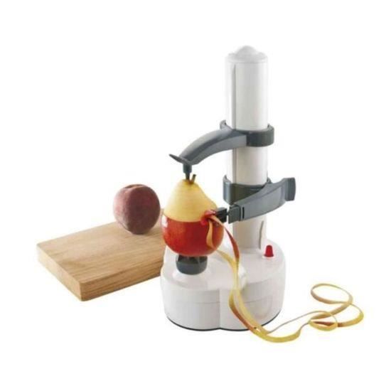 Elektrischer Obst- und Gemüseschäler - OEMG - Kartoffelschäler - Weiß - Anti-Rutsch-Füße weiß