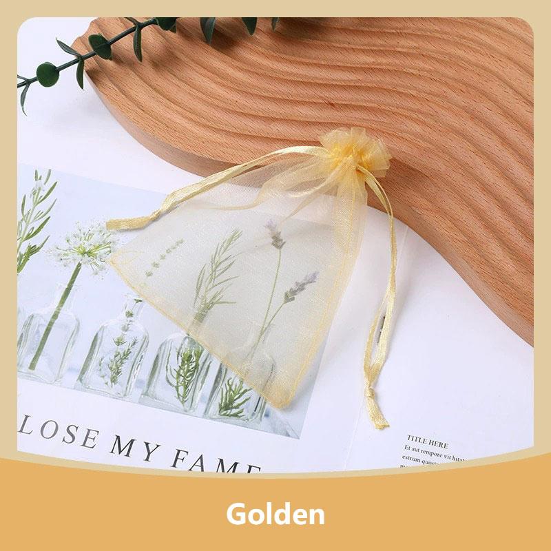 100Pcs/lot 7x9 9x12 10x15 13x18CM Organza Bags Jewelry Bag Wedding Party Decoration Drawable Bags Gift Pouches Jewelry Packaging