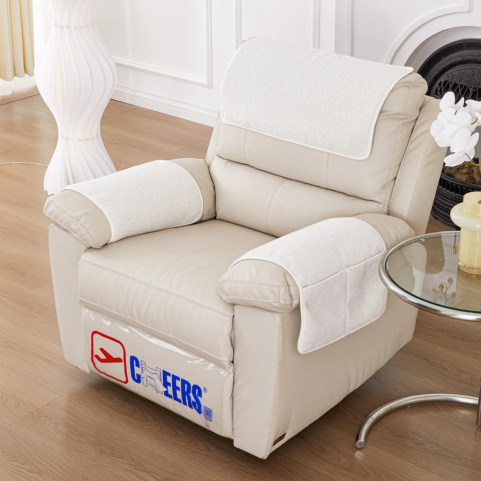 

Комплект накладок на подлокотники дивана из овечьей шерсти с карманом для хранения (3 шт) 1 armrest (no pocket)