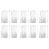 10pcs Cruise Luggage Tag Holder Water Proof PVC Transparent Sealed Travel Luggage Tags for Cruise Ships Silver Wire Ring