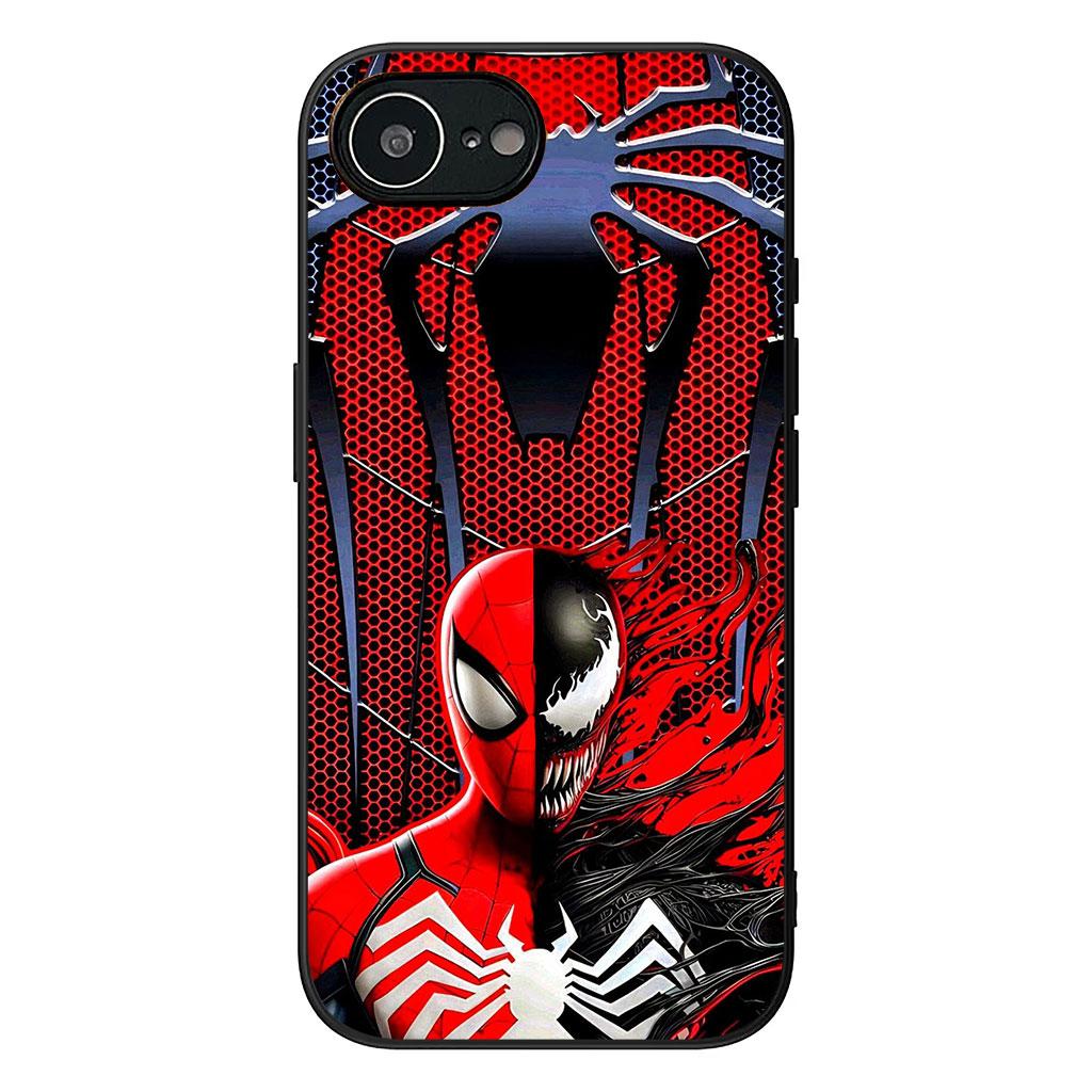 Spiderman Marvel Spider Man Casing Phone Cover for Apple iPhone 16 15 14 11 Pro Max 7 8 Plus SE2 SE3 SE 2022 2020 Case