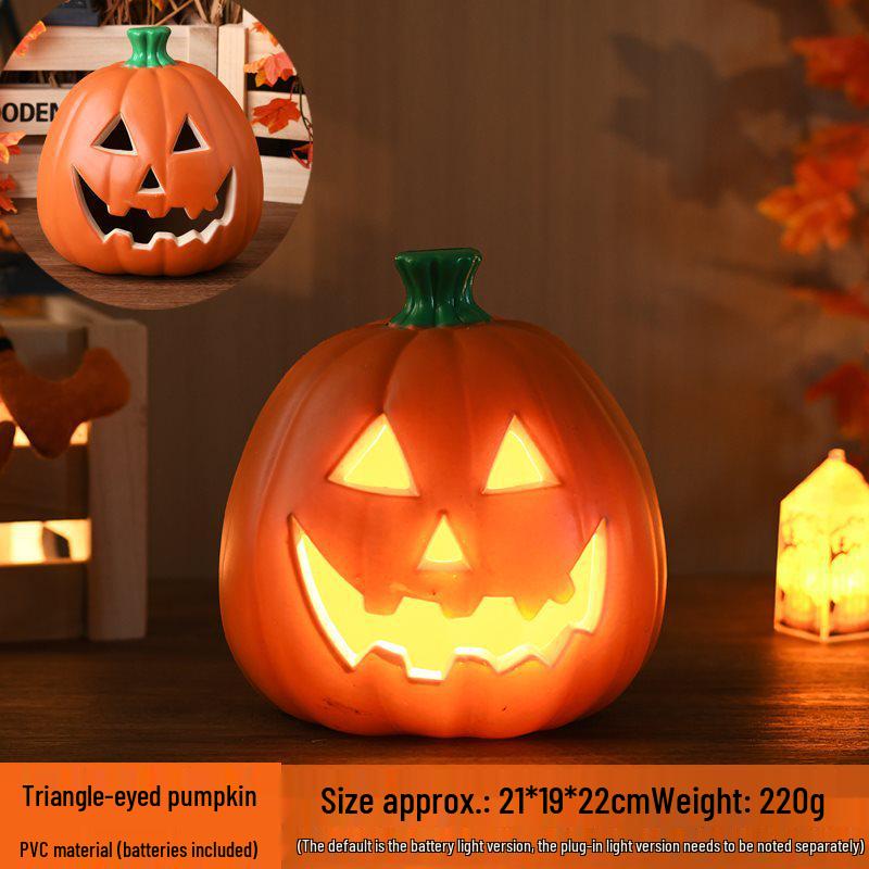 Halloween Light-Up Hollow Pumpkin Lantern for Outdoor Decor