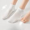 Right-angle Socks for Women, Spring and Summer, Thin Pure Cotton Short Socks, Mesh Breathable, White Boneless Socks