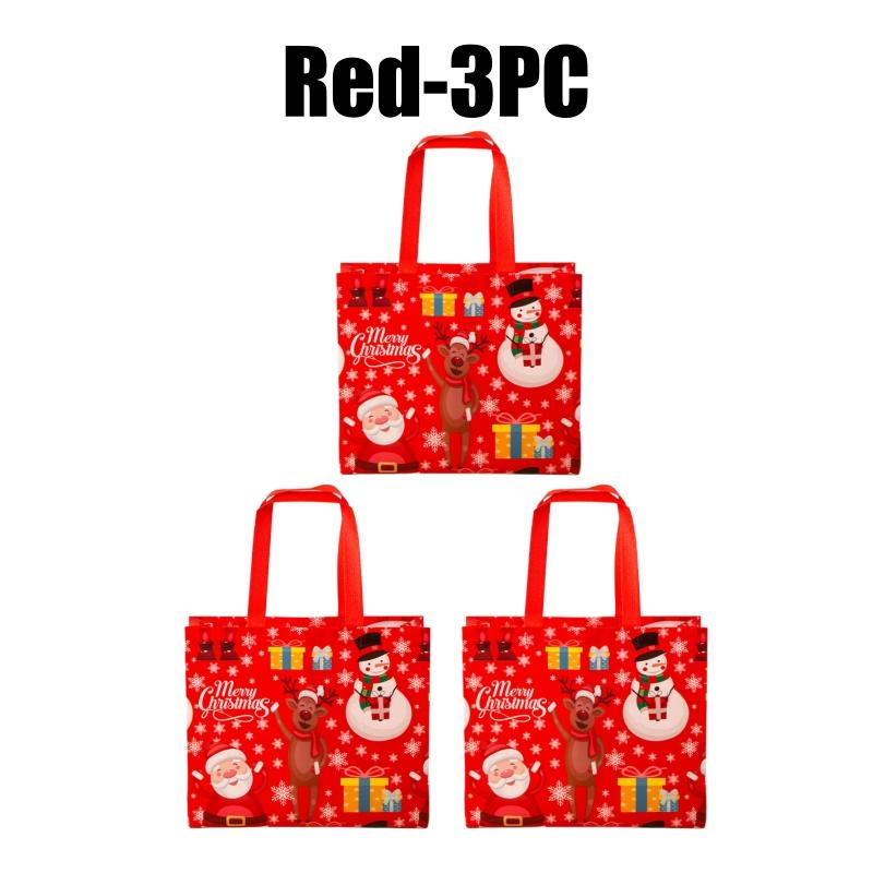 Weihnachtsgeschenktaschen Vlies-Tragetaschen mit Henkeln Große Größe Frohe Weihnachten Geschenkpapier Weihnachten Feiertagsparty Gastgeschenke Zubehör