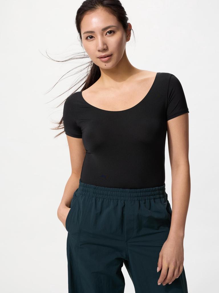 Uniqlo Japan Airism U-Ausschnitt T-Shirt kurzärmelig