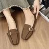 Ballerinas mit eckiger Spitze Damen Loafer Schuhe Flach Weich Lässige Bootsschuhe Sommer Walking Neue Sandalen Kleid Bequem Mujer Zapatos