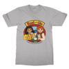 Classic Ringspun Rose Gin T-Shirt Collar Vignette Cocktail Alcohol Kids TV Grey
