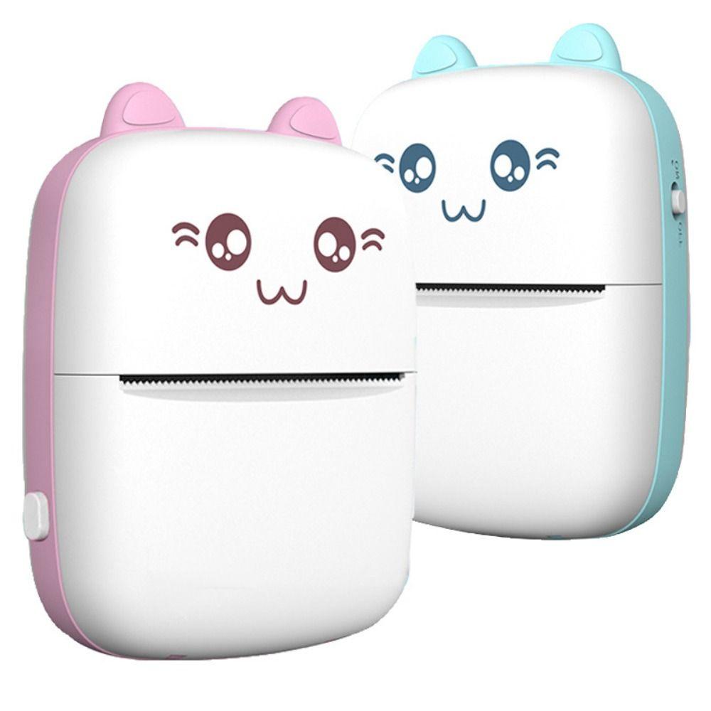 Cat Shaped Thermal Printer Portable Wireless Bluetooth Printer  Student