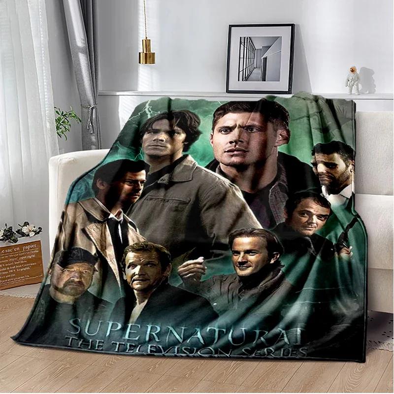 Supernatural join the hunt Throws Blanket Sofa Hiking Picnic Super Soft Quilt Fashion Bed Thermal Flannel Blanket birthday gift