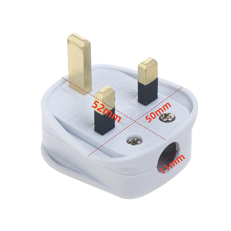 Inghilterra Spina di Alimentazione Rimovibile Bianco Nero 3 Pin Spina di Rete UK 13A Assemblaggio Elettrodomestico Cavo di Alimentazione Fusibile Connettore Cablaggio