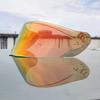 ORZ+966+helmet Lens+transparent+brown+silver Plated+colored+iridescent Mirror