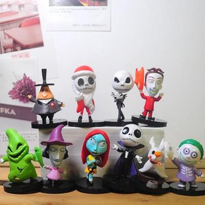 Noční můra před Vánocemi Jack Skellington PVC Akční figurka Sběratelský model Panenka s kývací hlavou Hračka Pro Děti