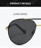 Men's Vintage Aviator Sunglasses: Polarized, Myopia-Ready, Trendy Driving Shades (Model 8851)