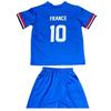 Children's France Football Jersey and Shorts Set - - Blue