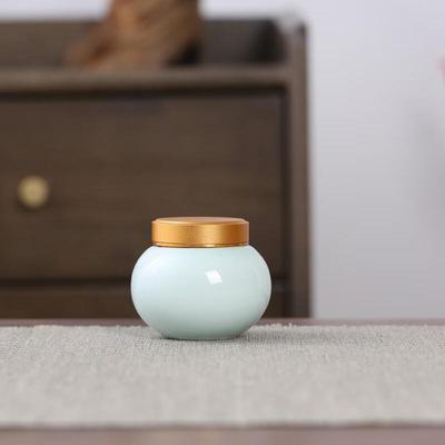 Mini Celadon Ceramic Sealed Storage Jar