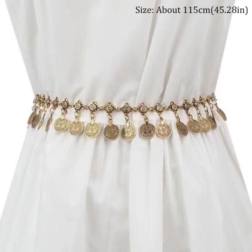 Tassels Coin Belly Chain Retro Body Jewelry Fashion Waist Chains  for Women