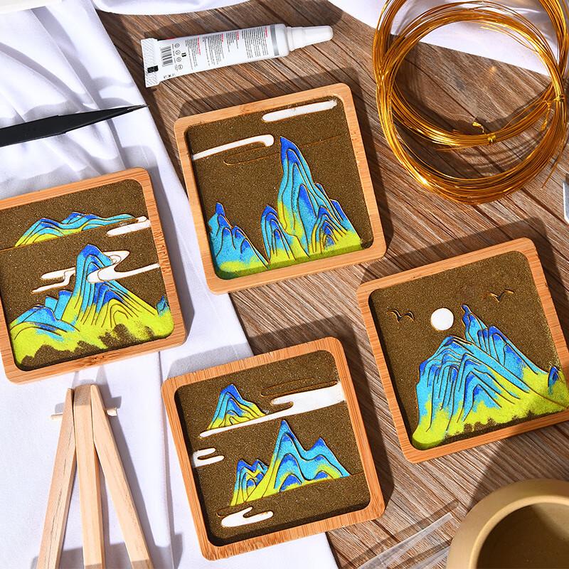 Cloisonné Enamel Painting DIY Coaster Kit