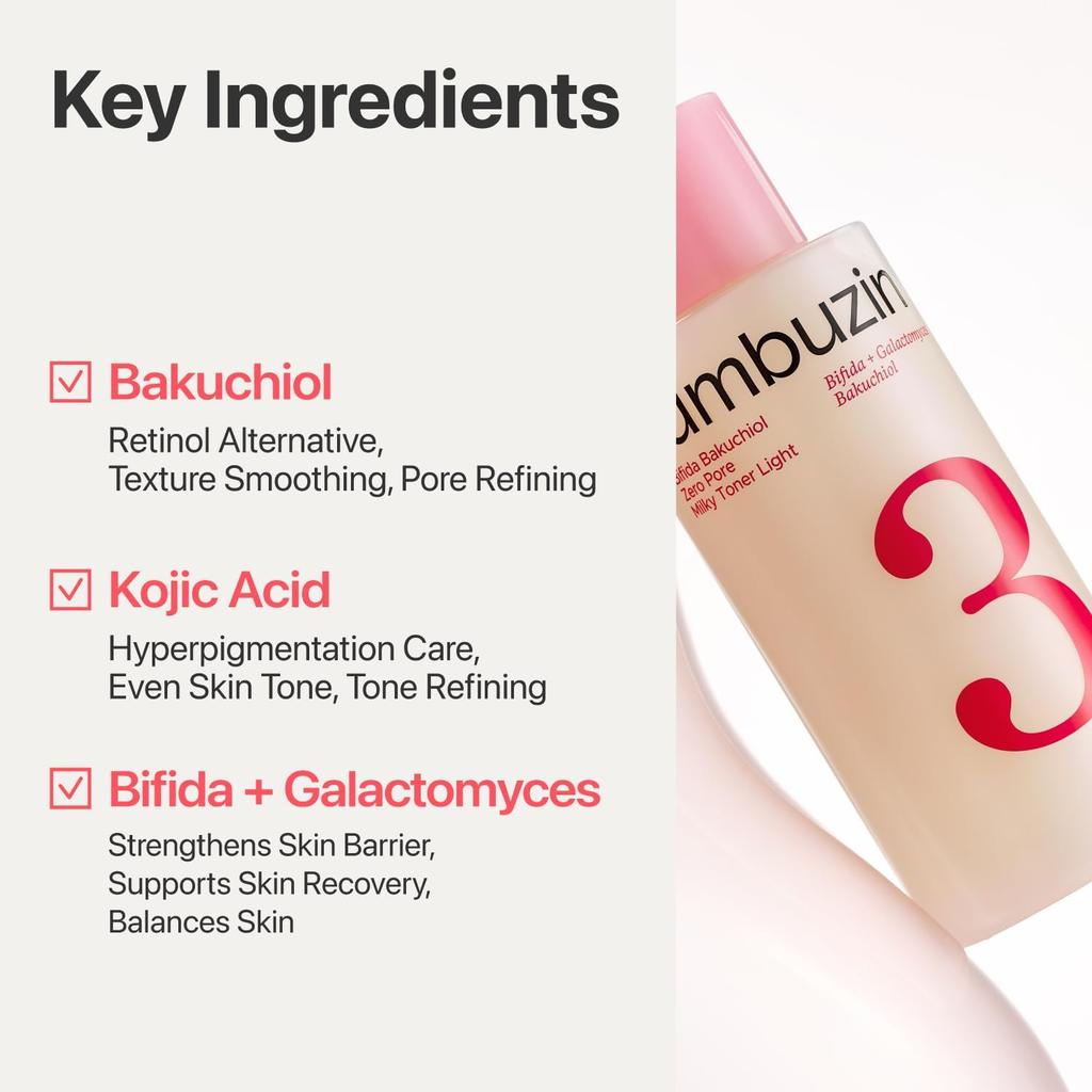 numbuzin No.3 Super Glowing Essence Toner Fermented Bifida Galactomyces Smoothing & Hydrating 200ml