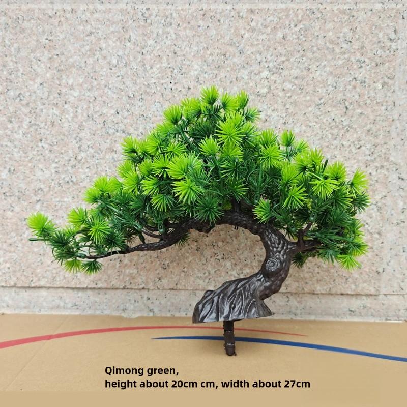Simulation Welcoming Pine Bonsai Desktop Decor Simulation Plant Small Potted Living Room Green Plant Decoration Ornaments