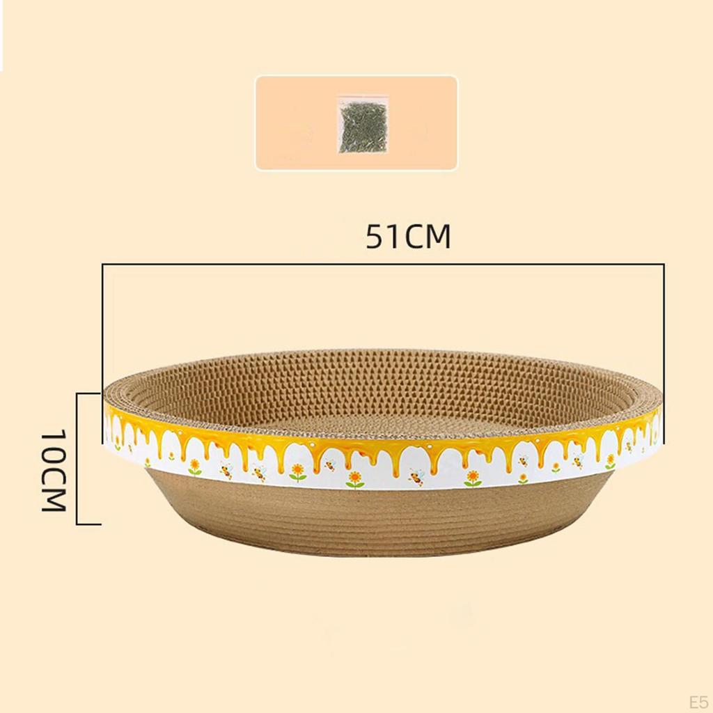 Bowl Cat Scratcher Lounge Sleep Board Decor Furniture Protector Nest Decoration Scratch Pad for