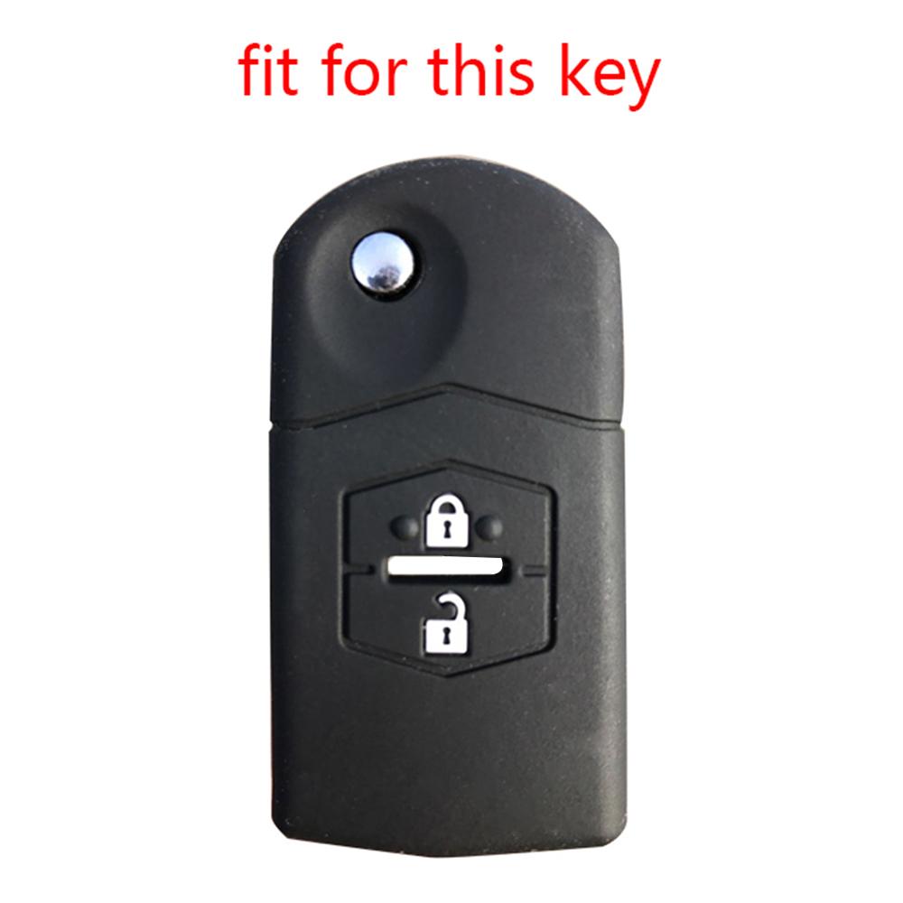 Key Cover For Mazda 2 3 6 Cx-7 Cx-5 Cx9 Demio MX5 Sport BK Car Accessories Key Case Keychain Protective Cover Shell Holder
