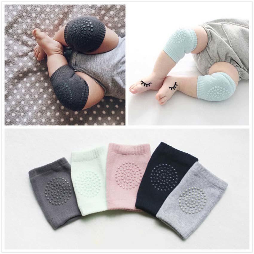 Rubber Dot Anti-slip Soft Cotton Cushion Knee Pad Baby Infant Crawling Protecter
