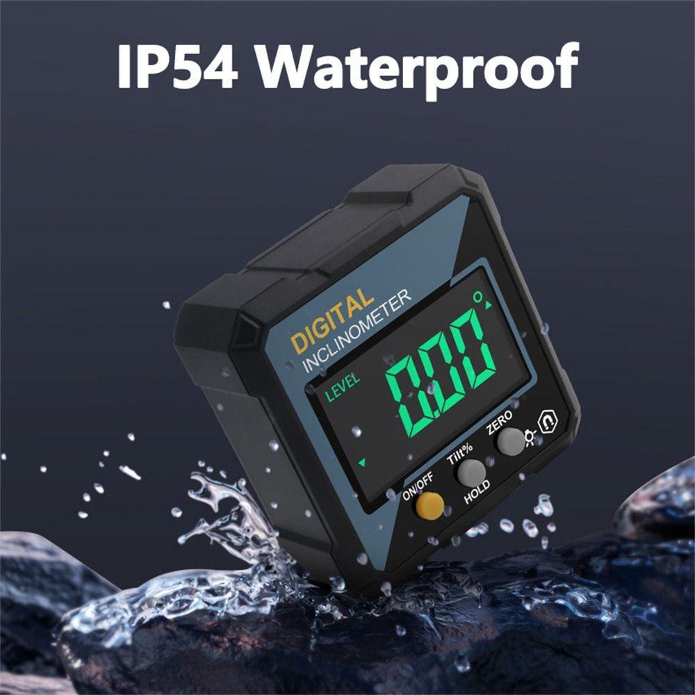 1Pcs Multifunctional Digital Inclinometer LCD Display Angle Level Ruler for Automobile Test