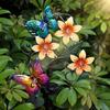 Waterproof Solar Butterfly Bee Lamp Colorful Solar Stake Light Solar Garden Floor Lamp  House