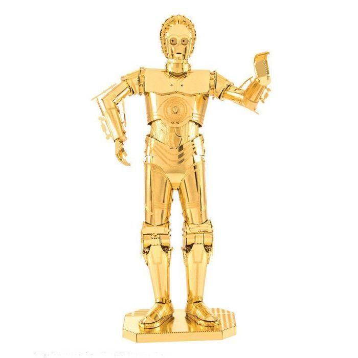 Maquette en métal C-3PO doré Star Wars - METAL EARTH - Modèle à construire en métal - Licence Star Wars