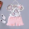 Girls Summer Cotton Linen Sleeveless Vest Two Piece Set Baby Fashionable Casual Outfit For Toddler Kids