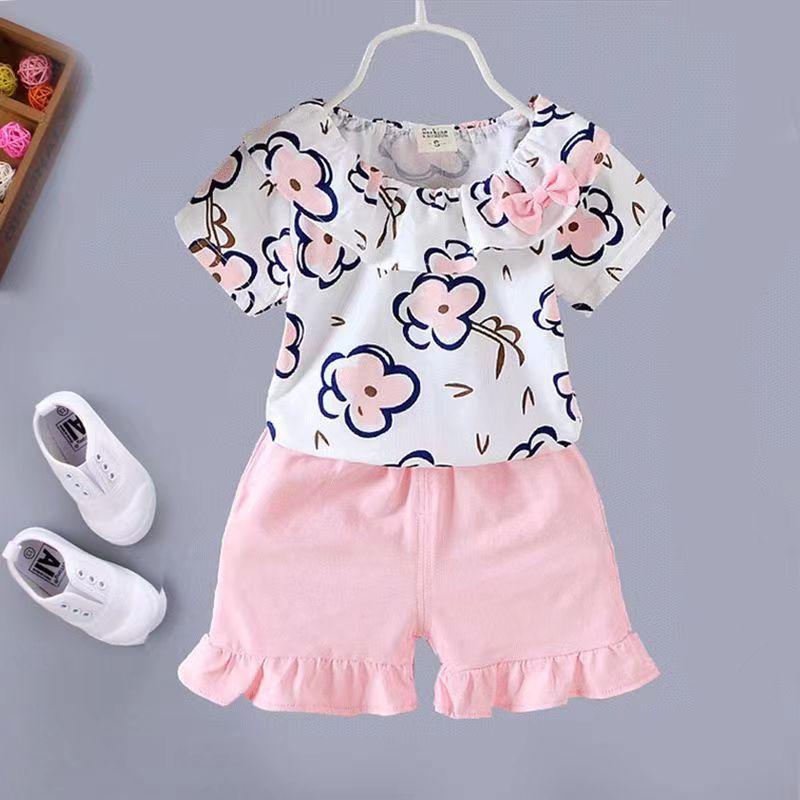 Girls Summer Cotton Linen Sleeveless Vest Two Piece Set Baby Fashionable Casual Outfit For Toddler Kids