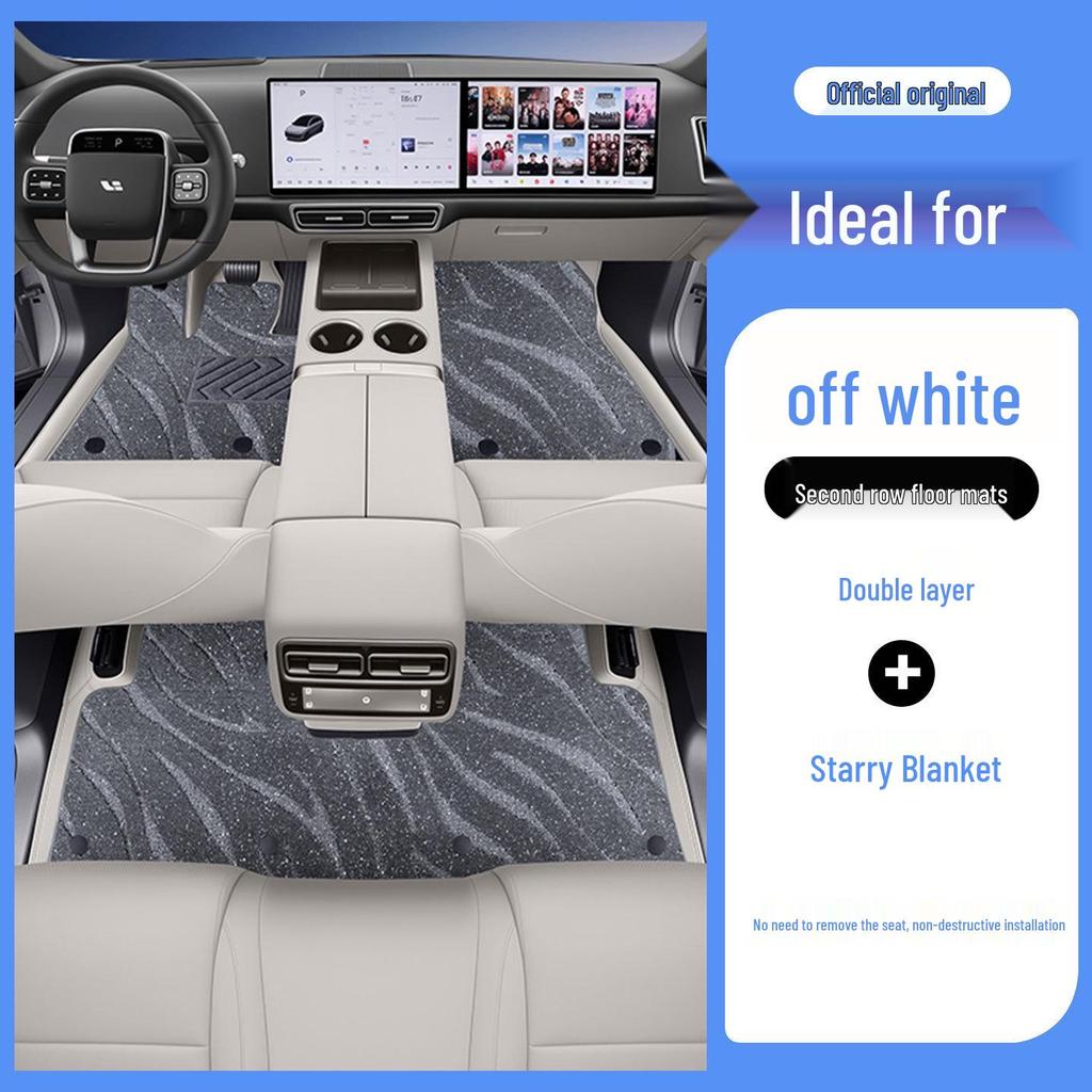 Ideal i6 Odorless Leather Full Coverage Floor Mats for Eco-Friendly Car Interior Protection