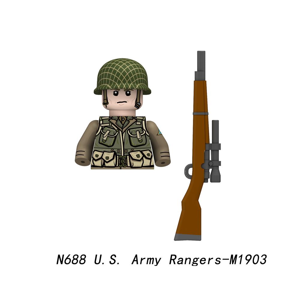 Armádní rangeři Pěšák Vojenské Minifigurky Modely Dětské Hračky Stavebnice Dárek Kluci Dívky