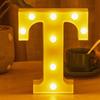 LED 21cm Warm Light Alphabet 0-9 Letters for Wedding Party Home Decor