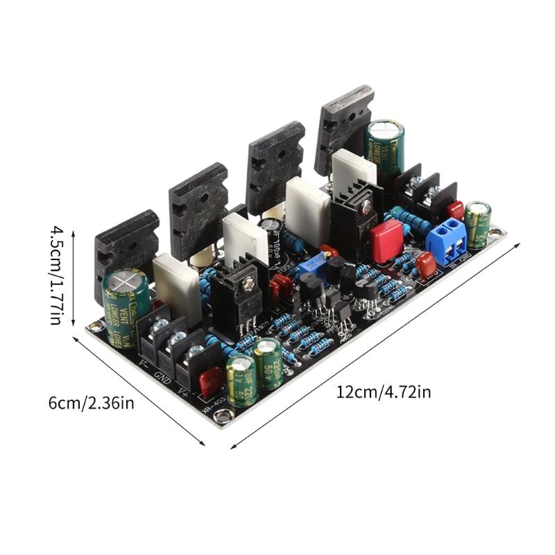 Professional 200W Amplifier Board, 1943+5200 Module for Speaker Subwoofer System