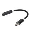 Type C To 3.5MM Aux Audio Adapter Braided Audio Headset Adapter for Letv   XiaomiBlack