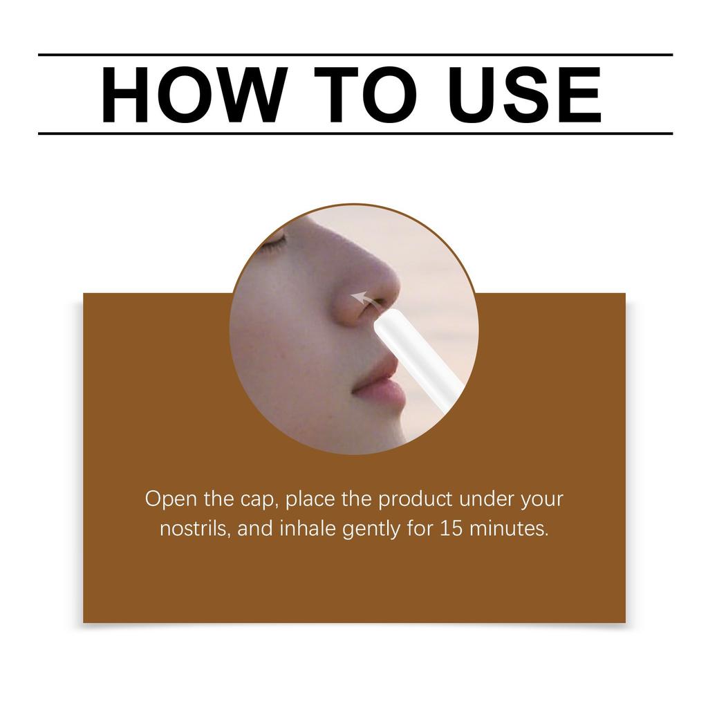 Men's Vitality Nasal Suction Stick Boosts Energy Men's Nasal Suction Stick Prostate Health Inhaler.1,8ml