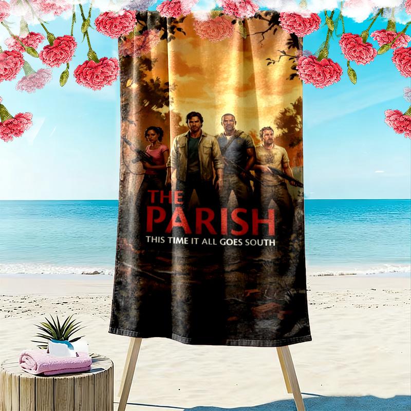 Left Dead Print Beach Towel Large Soft Quick Dry Towel For Beach Camping Swimming