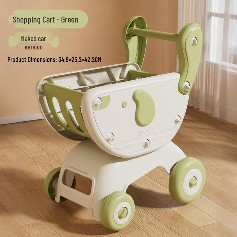 Kids' Grocery Shopping Cart Toy with Fruits & Vegetables - Interactive Role-Play for Boys & Girls