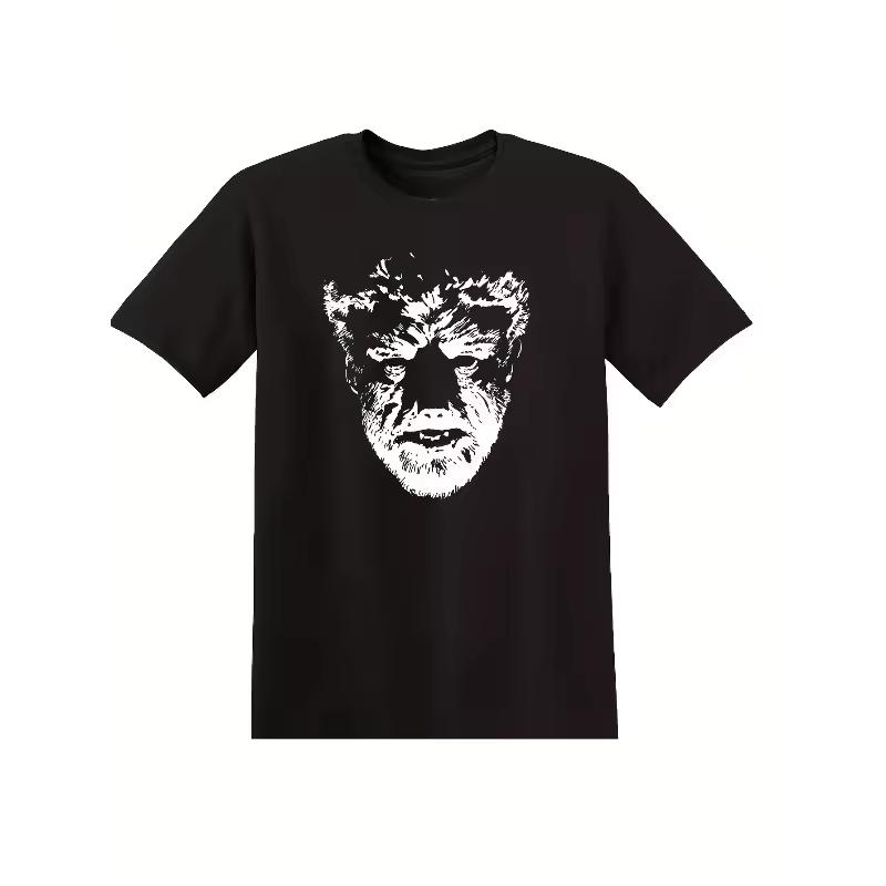 Werewolf Horror Movie Black T shirt Retro Movie T shirt Summer New Casual Fashion Suitable for Both Men and Women