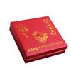 Rabbit Year Commemorative Badge, 1000g, color printed, kilogram badge, Jade Rabbit Offering Auspiciousness, commemorative badge, collectible ornament