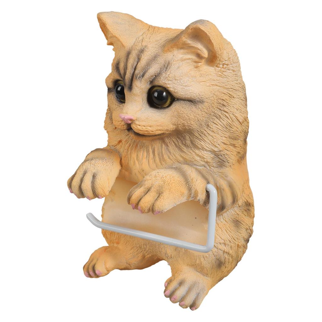 Niedlicher Themen-Toilettenpapierrollen-Spender Wandmontierte Aufbewahrung Harzmaterial Kompakt Platzsparend Heimdeko